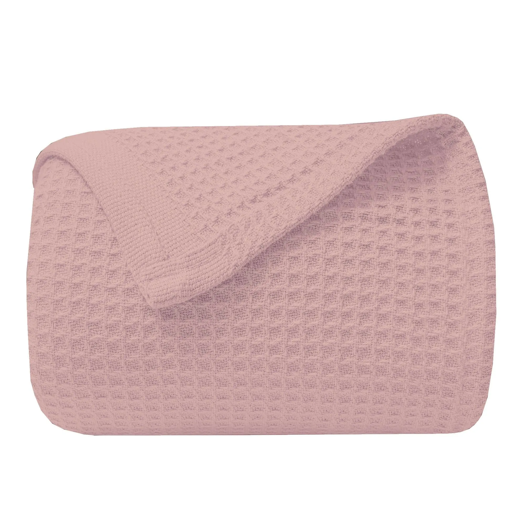 100% Tencel Waffle Weave Blanket Full Size - Lightweight Washed Soft Breathable Blanket for All Season - Perfect Blanket Layer for Couch Bed Sofa 108 x 90- Rose Pink Waffle Full (80" x 90") Blanket
