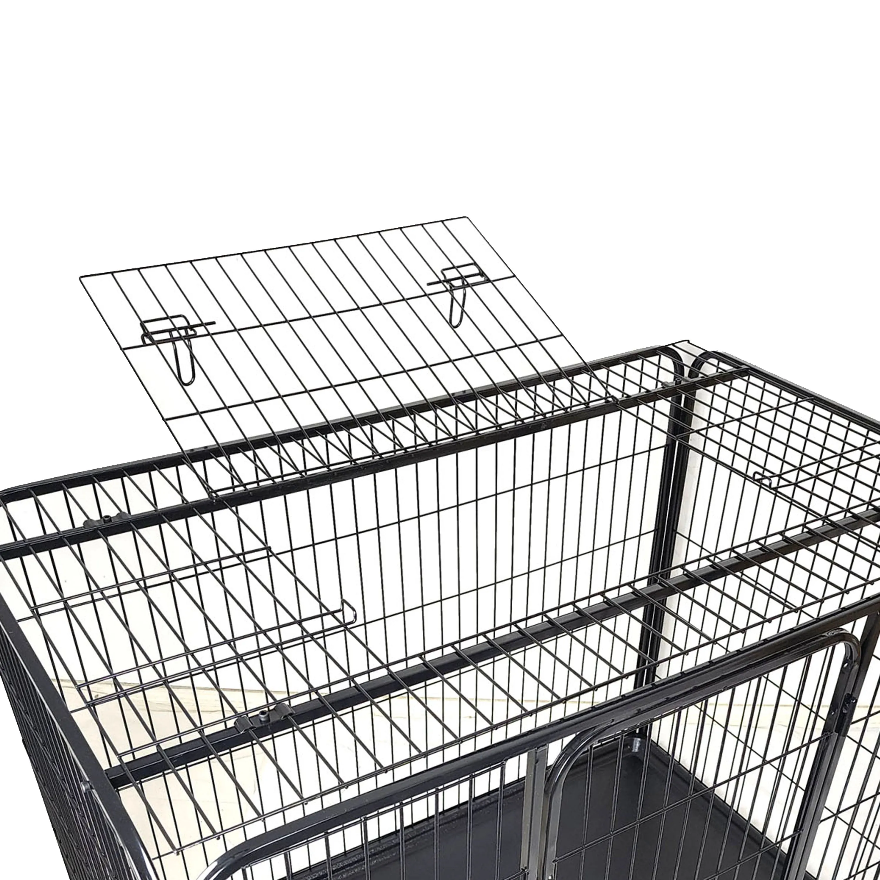 48" XXL HeavyDuty Pet Crate Whelping Box Pen with Roof