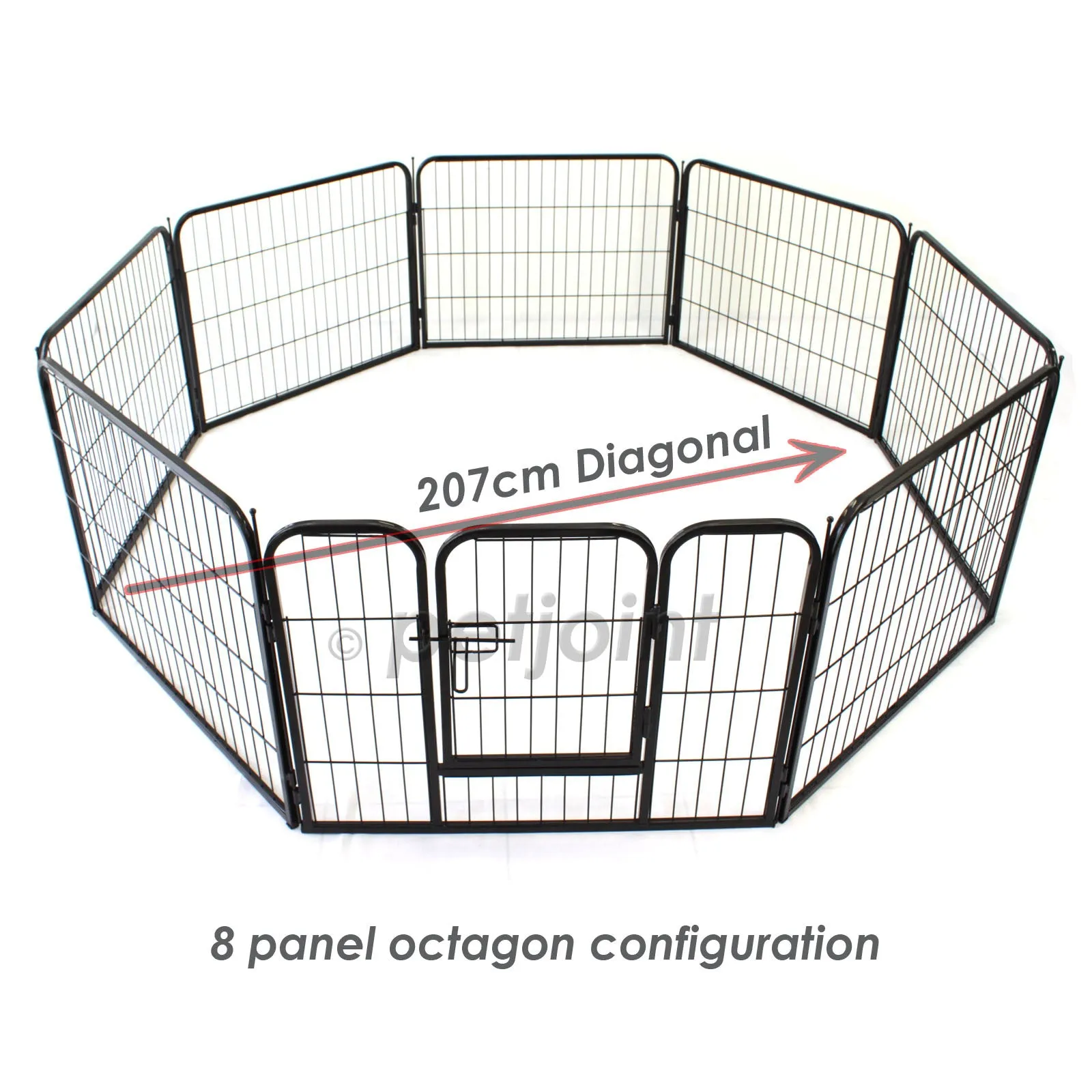 8 Panel Small Pet Play Pen Enclosure Cage Fence Puppy Dog Rabbit Pig
