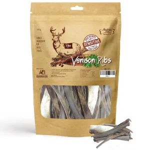 Absolute Bites Air Dried Venison Ribs Dog Treats 200g