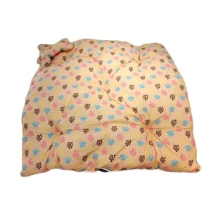 ACE PET Colourful Paws Light Brown Slumberland Dog Bed (2 Sizes)