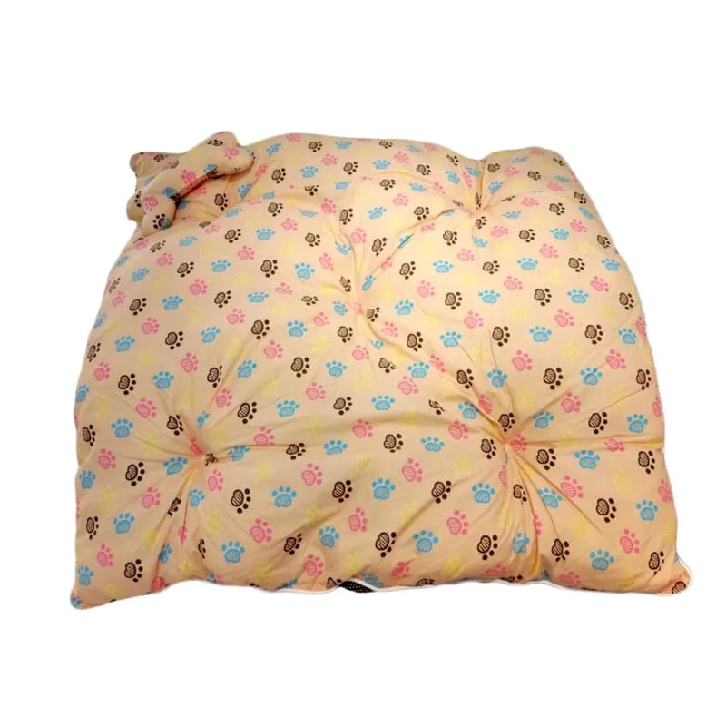 ACE PET Colourful Paws Light Brown Slumberland Dog Bed (2 Sizes)