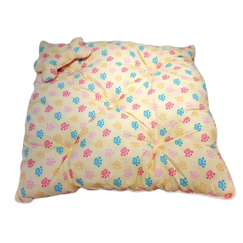 ACE PET Colourful Paws Yellow Slumberland Dog Bed (2 Sizes)