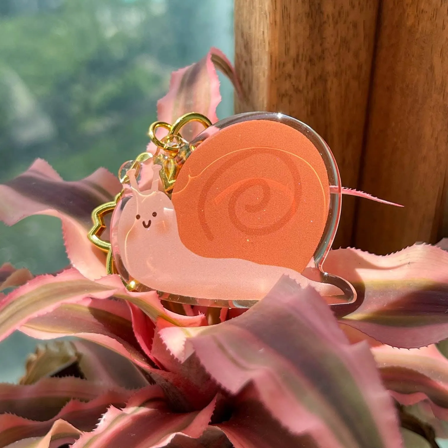 Acrylic Keychain - Garden Snail