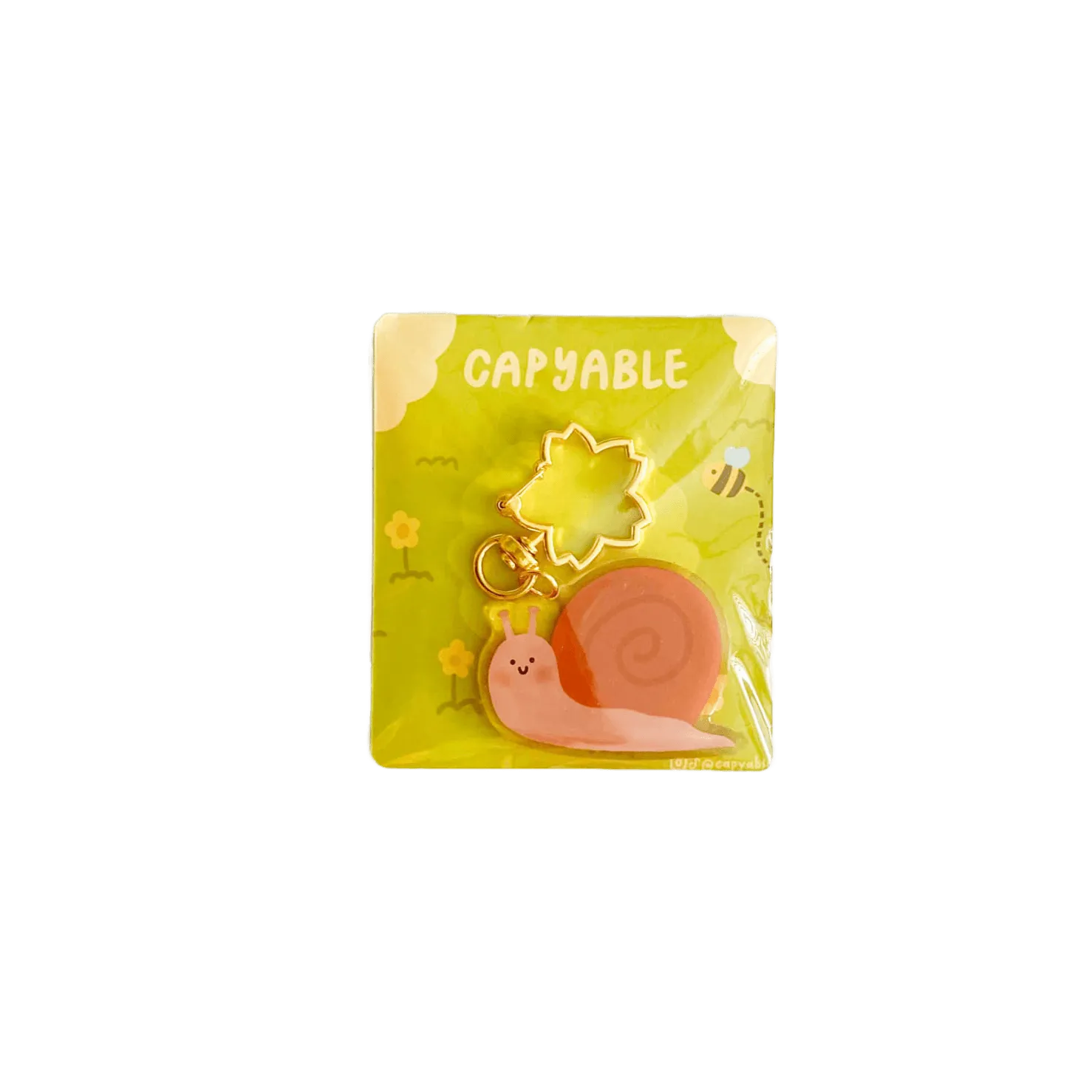 Acrylic Keychain - Garden Snail
