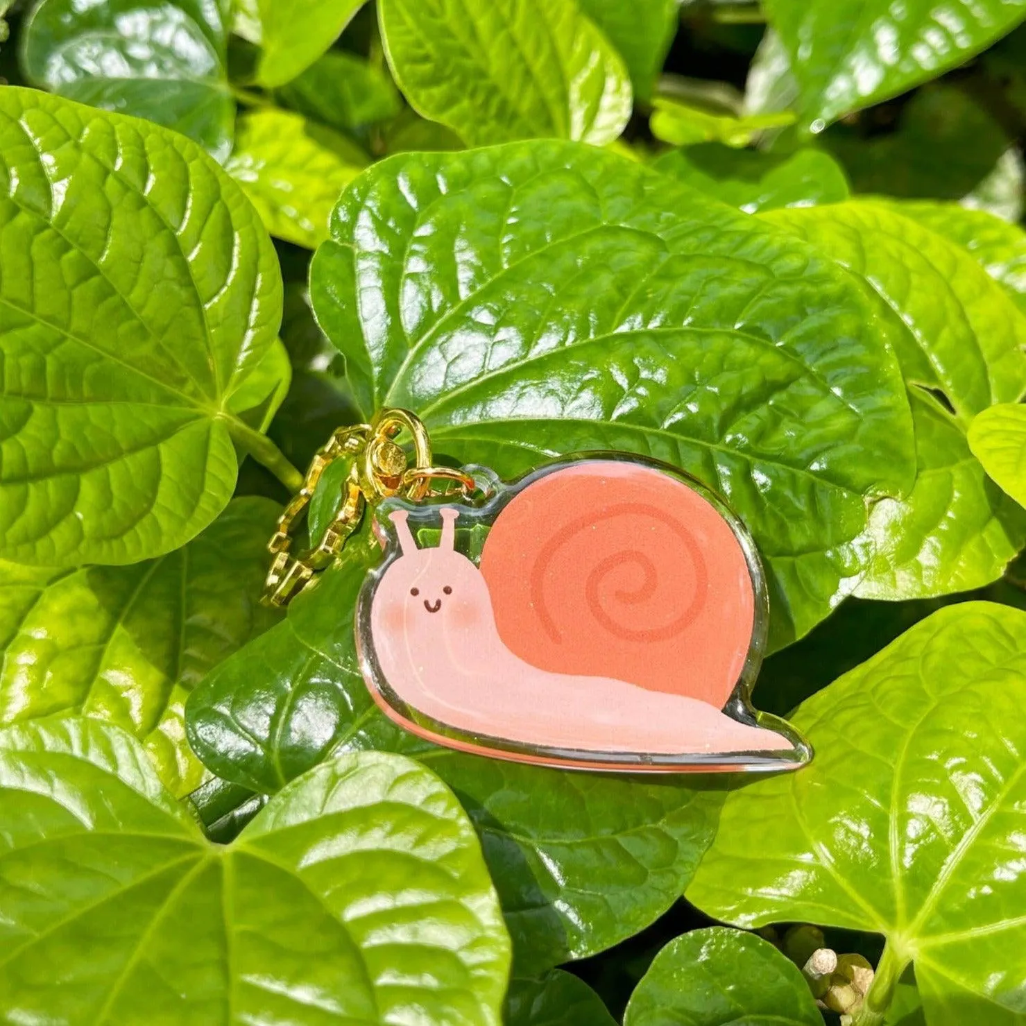 Acrylic Keychain - Garden Snail