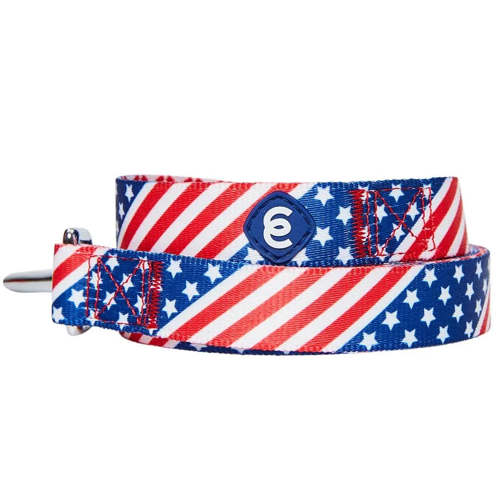 American Flag Dog Leash - Classic Patriotic Design