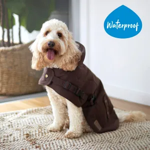 Aussie Oilskin Dog Coat - Brown