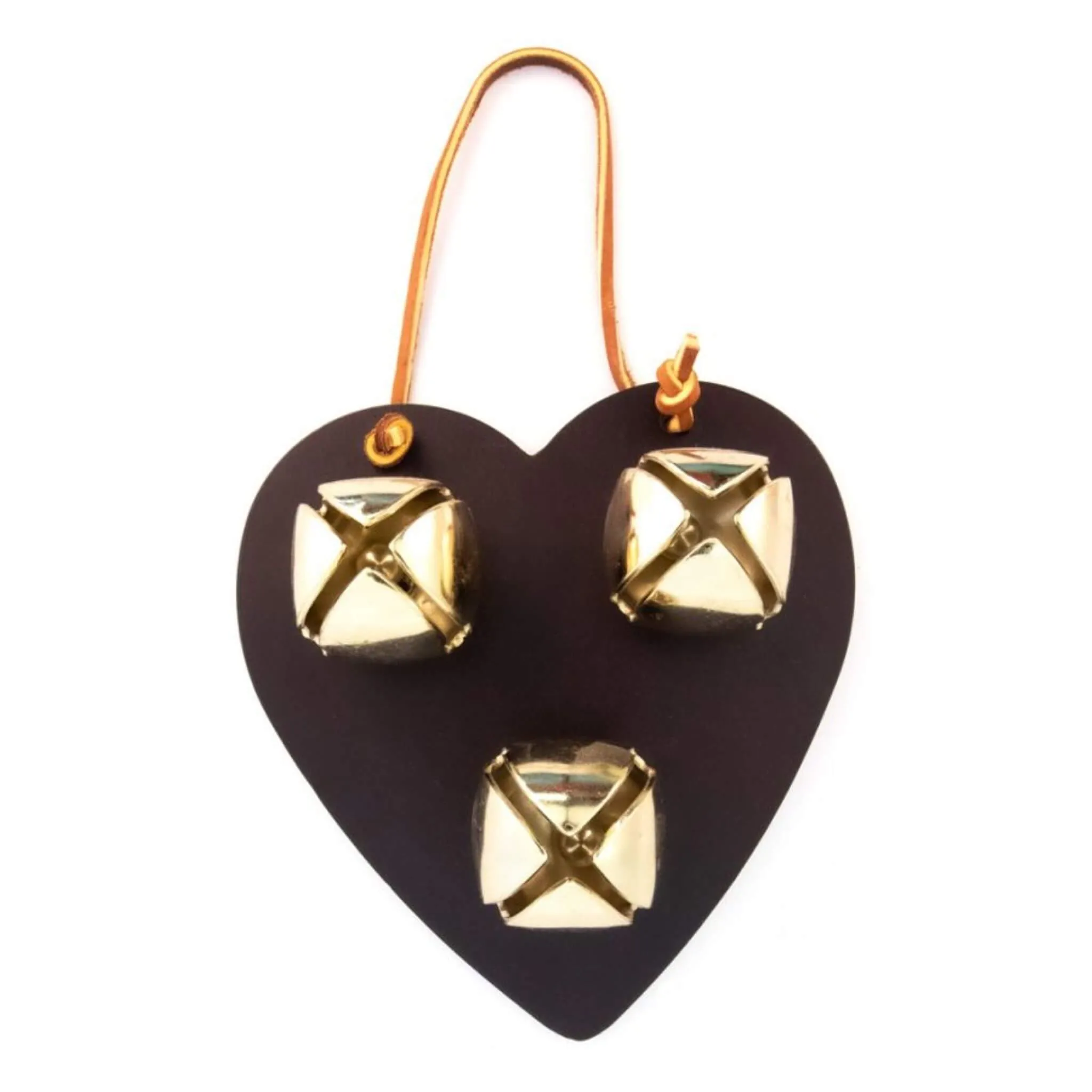 Bell Door Hanger - Leather Heart