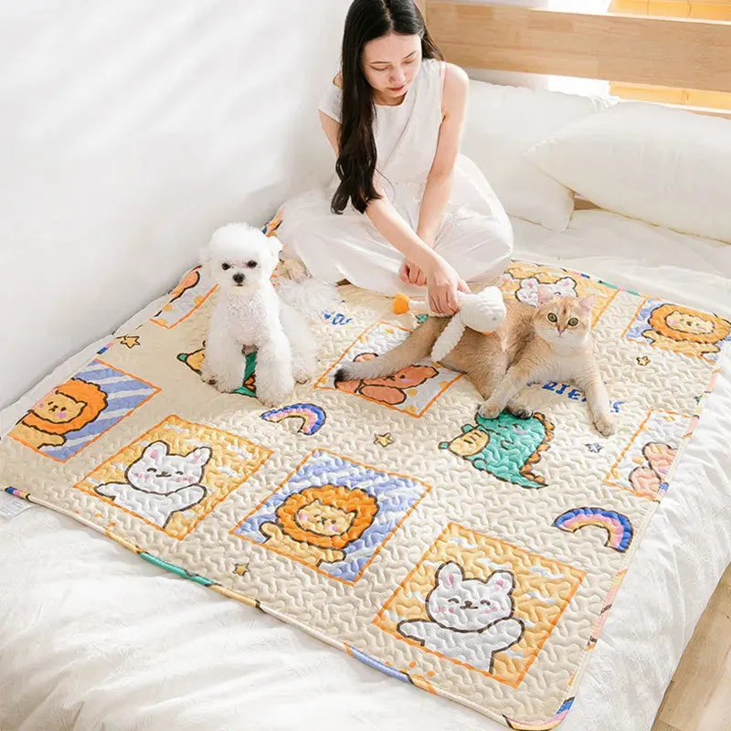 Dog Mats for Floors - Pet Playpen Kennel Crates Mat, Cat Puppy Cushion, Reusable Washable Training Pee Pads, Travel Car Mats for Dogs