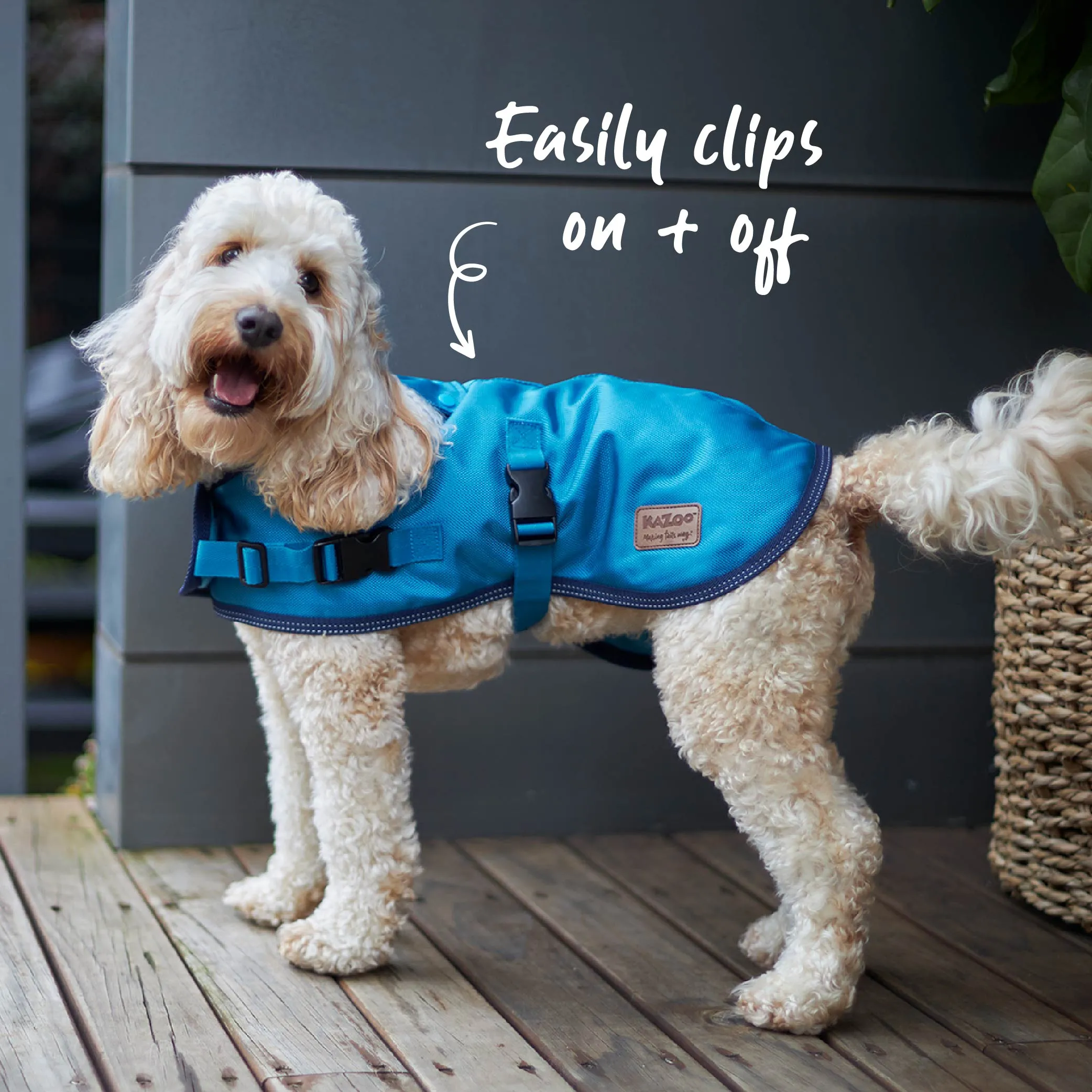 Eco Adventure Dog Coat - Ocean