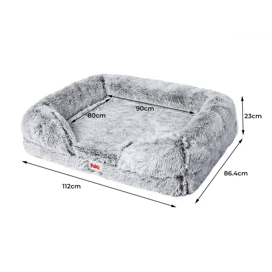 LARGE Dog Beds Pet Orthopedic Sofa - Grey