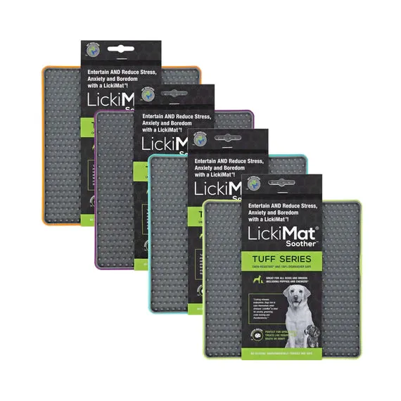 LickiMat Tuff Soother Enrichment Lick Mat for Dogs - 4 Colours