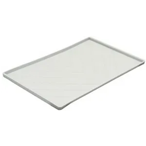 Messy Mutts Silicone Non-Slip Dog Bowl Mat Light Grey