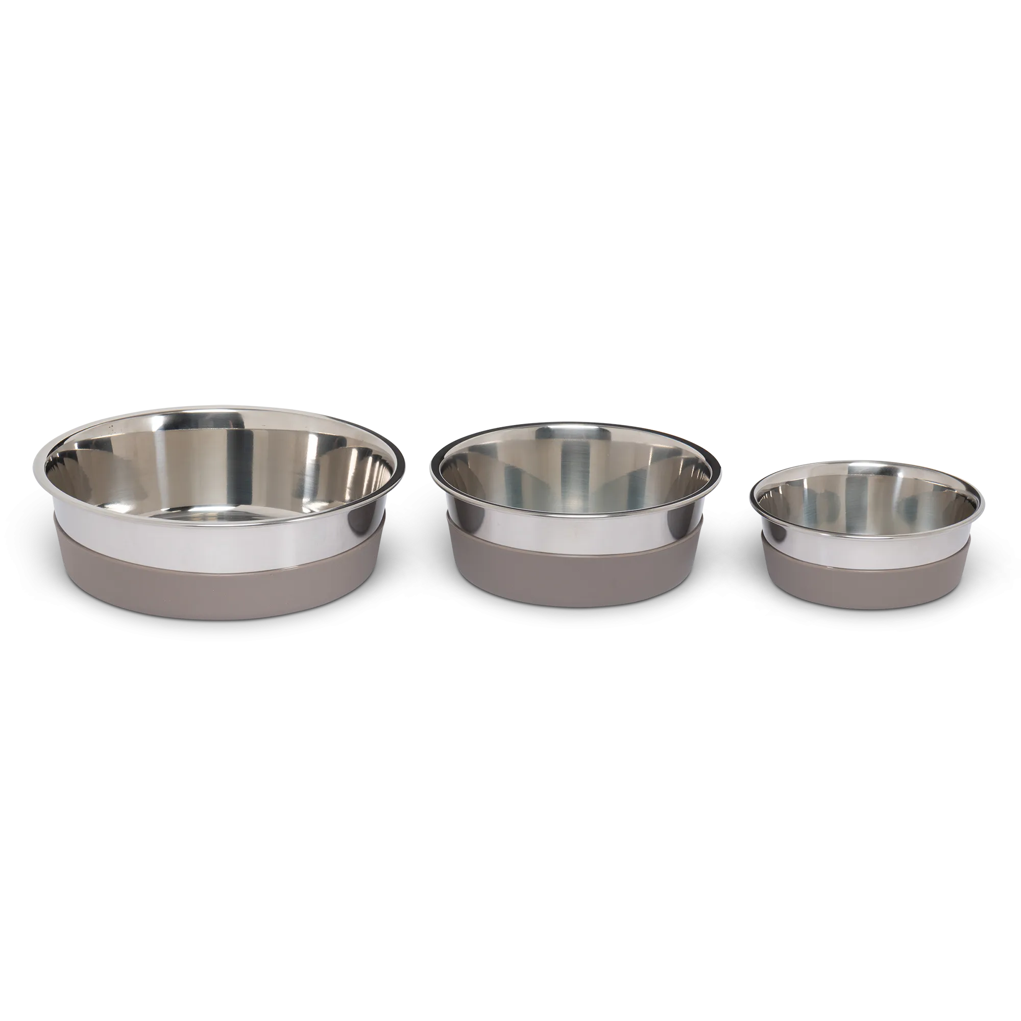 Messy Mutts Stainless Steel Bowl with Non-Slip Removable Silicone Base