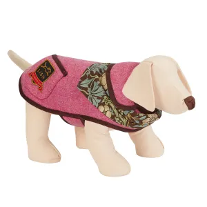 Morris Rose Pink Harris Tweed Dog Coat