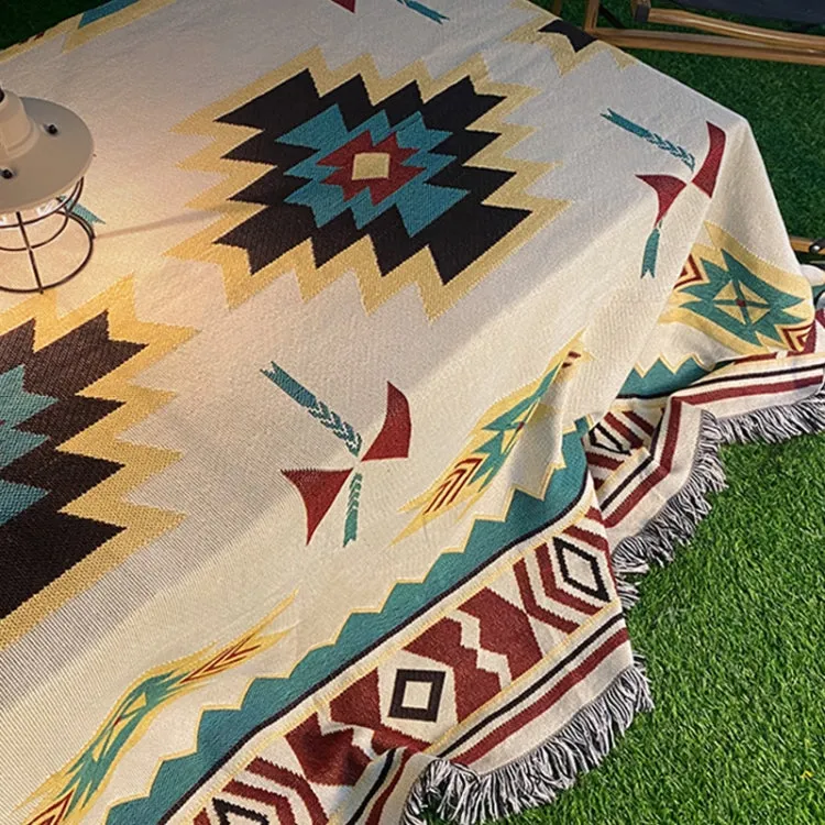 Outdoor Retro Camping Blanket Tent Camping Mat, Size: 180x260cm