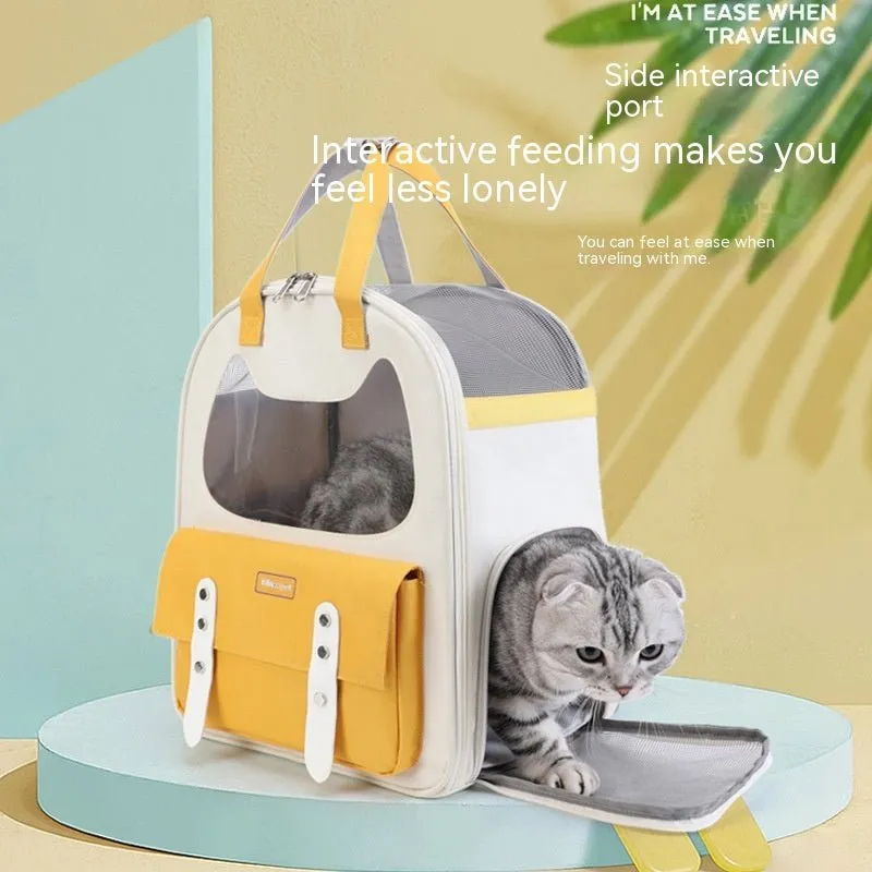 Pet Bag Large Capacity Portable Foldable Cat Dog Backpack