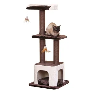 PetPals Terre Chocolate Cream Cat Tree