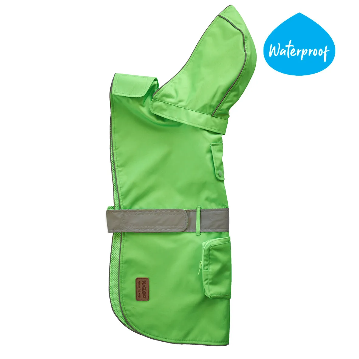 Rainy Days Dog Raincoat - Neon Green