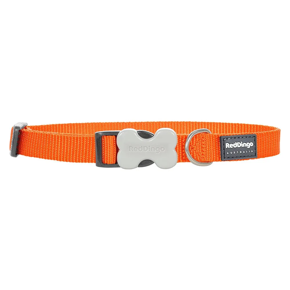 Red Dingo Dog Collar Orange S (12mm x 20-32cm)