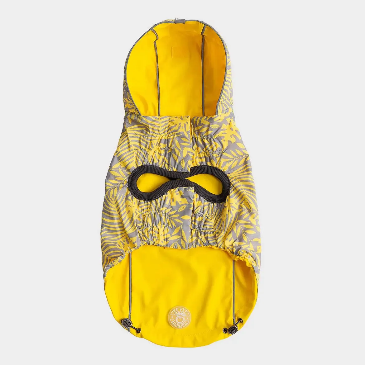 Reversible Dog Raincoat | Yellow Leaves