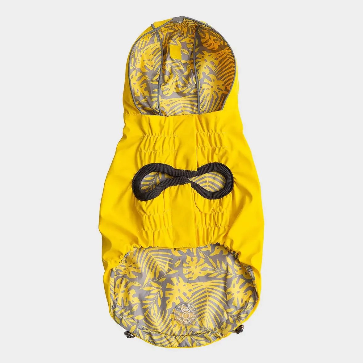Reversible Dog Raincoat | Yellow Leaves
