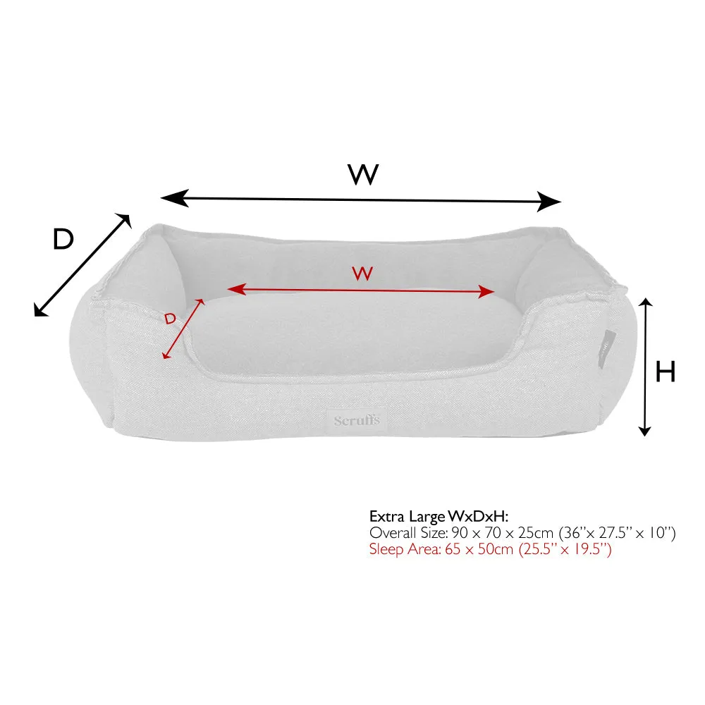 Scruffs - Harvard Orthopaedic Box Bed Pearl Grey (90 x 70cm)