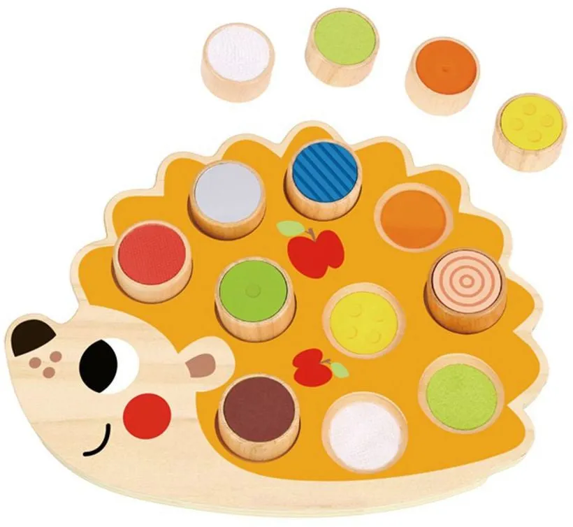 Tooky Toy Wooden Sensory Hedgehog Toy