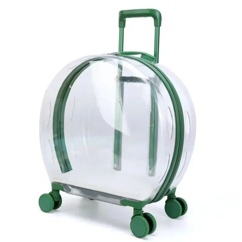 Transparent Pet Trolley Bag