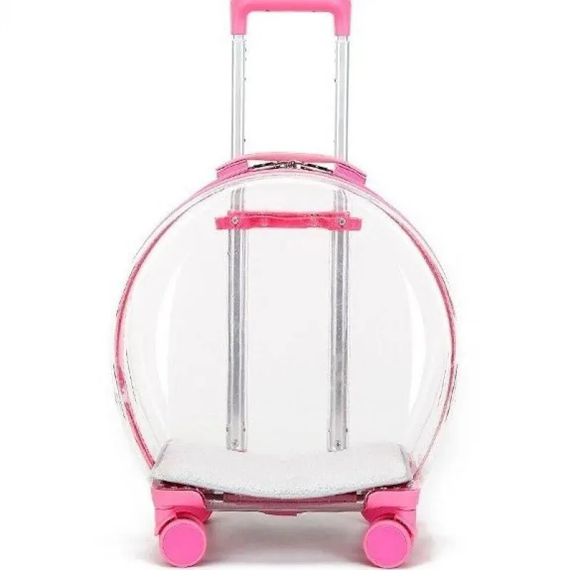 Transparent Pet Trolley Bag