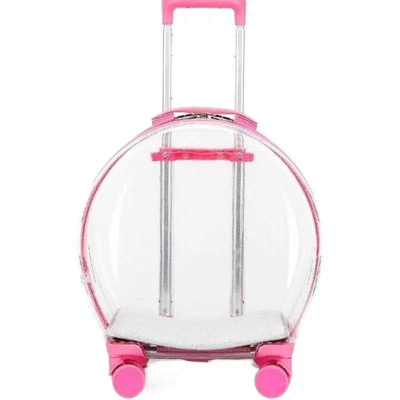 Transparent Pet Trolley Bag