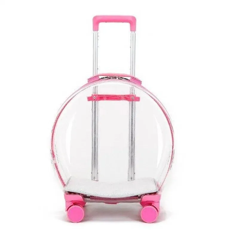 Transparent Pet Trolley Bag