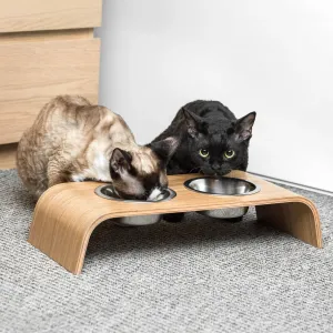 ValiaiDesign - Wooden Elevated Stand for cats and dogs