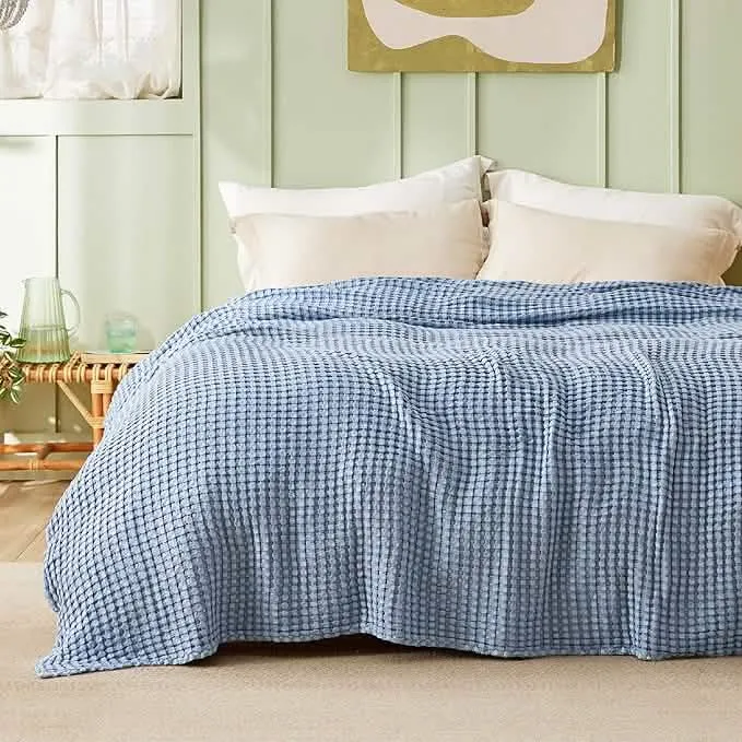 Viscose from Bamboo Waffle Weave Blanket