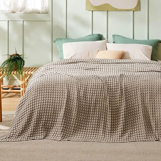 Viscose from Bamboo Waffle Weave Blanket