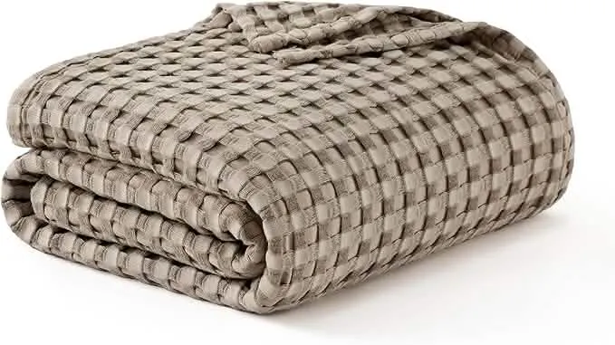 Viscose from Bamboo Waffle Weave Blanket