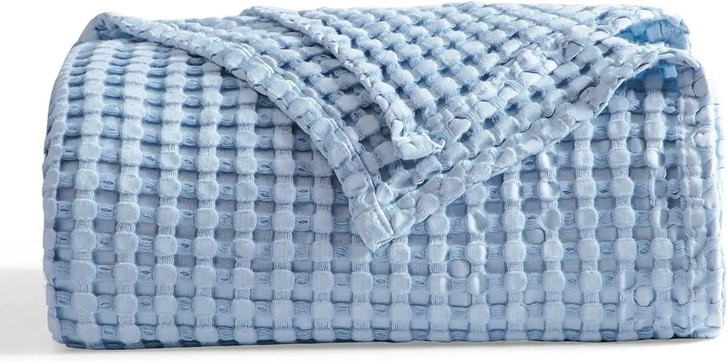 Viscose from Bamboo Waffle Weave Blanket