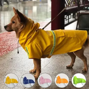 Waterproof Reflective Raincoat for Large Dogs