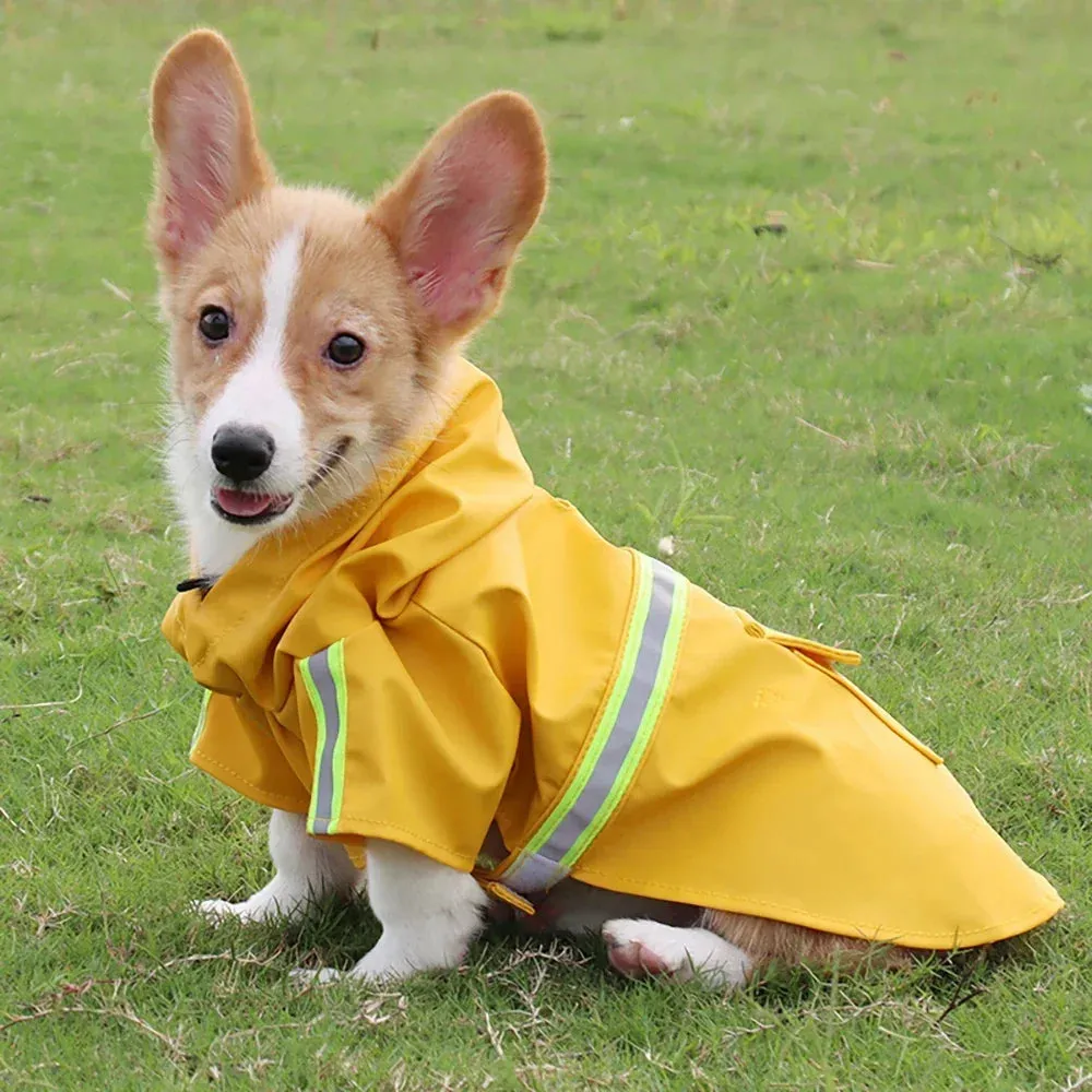 Waterproof Reflective Raincoat for Large Dogs