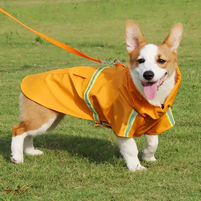 Waterproof Reflective Raincoat for Large Dogs