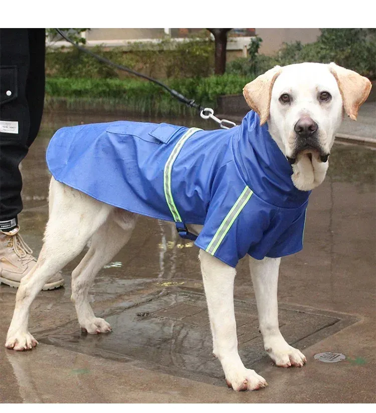 Waterproof Reflective Raincoat for Large Dogs