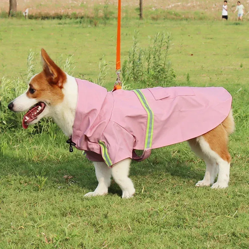 Waterproof Reflective Raincoat for Large Dogs