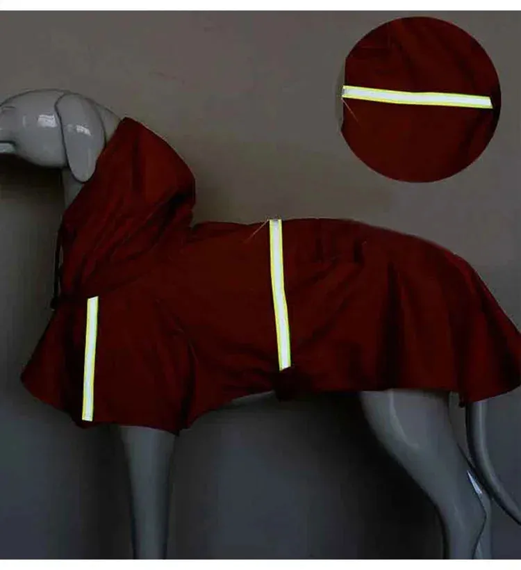 Waterproof Reflective Raincoat for Large Dogs