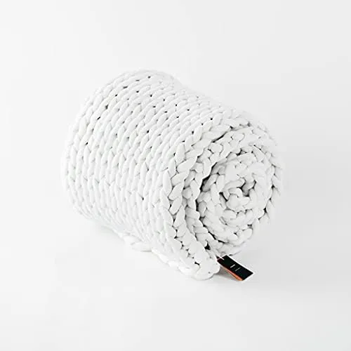 Weighted Blanket, Hand Woven Chunky Knit Breathable and Cooling, Machine Washable